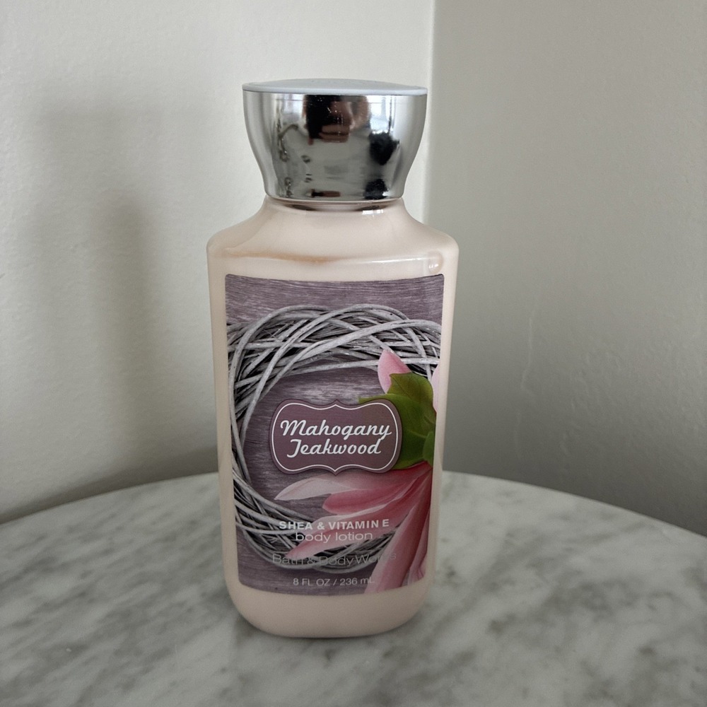Bath & Body Works Mahogany Teakwood Lotion 8oz New Discontinued Rare Retired